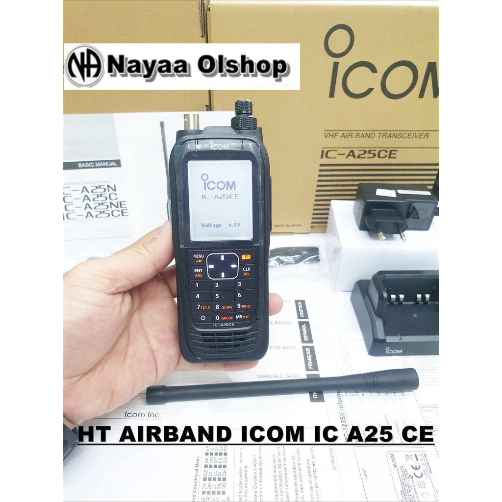 HT AIRBAND ICOM IC A25CE A 25CE A 25 ORIGINAL ICOM AIRBAND A25