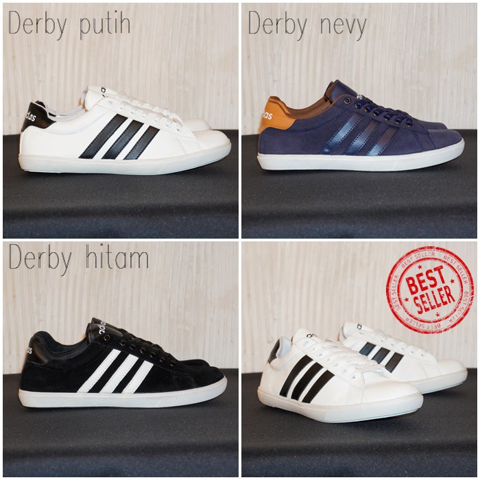 sepatu adidas NEO DERBY sepatu olahraga skeners  cuci gudang murah