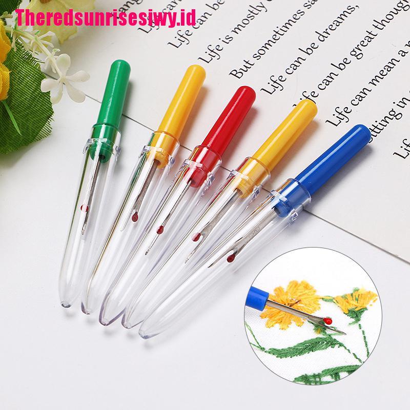 【Theredsunrisesiwy.id】Seam Ripper Stitch Unpicker Thread Cutter Sewing Cross Embroidery Remover Tools