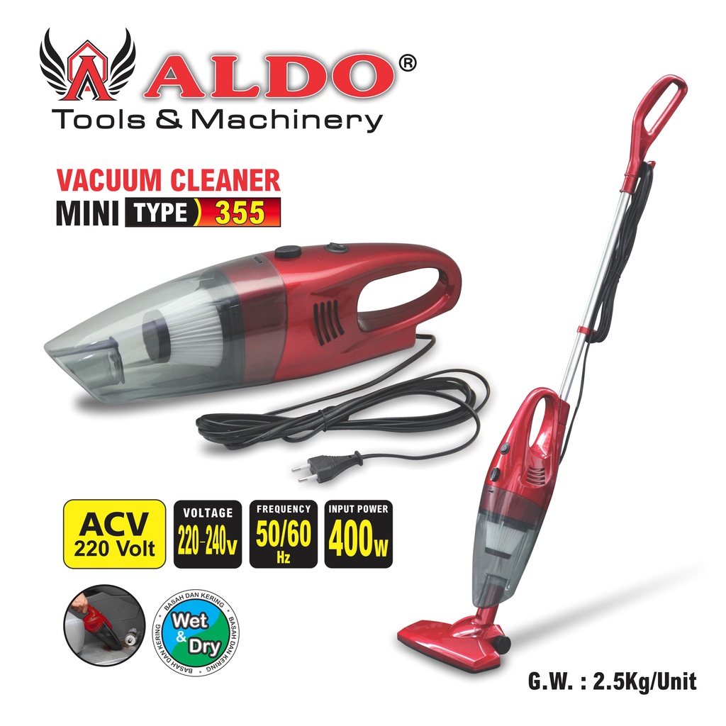Mesin Penyedot Debu Mini Type :  355 ALDO