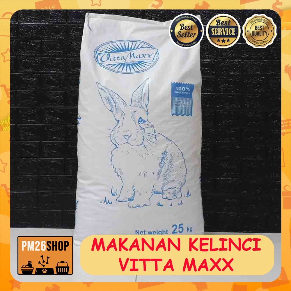 Makanan Kelinci Vitamax Vitta Maxx Vittamaxx 25 Kg Khusus Gojek Grab