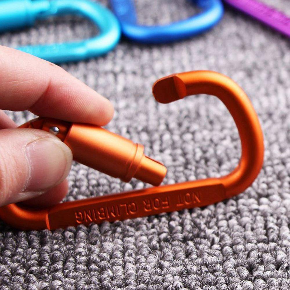 Nanas1 /2 /5 /10pcs Climbing D Carabiner Survival Gear Aluminium Alloy Aksesoris Luar Ruangan Camping Hiking Kait