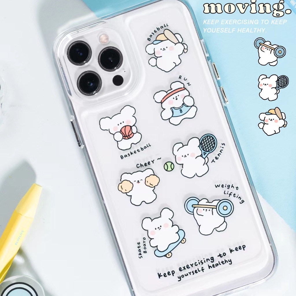 Case Pelindung Bahan Akrilik TPU Untuk iPhone 11 13pro 13prm 12 7Plus xs 8Plus XR 7 8 XR 11pro xs Max 12Pro Max