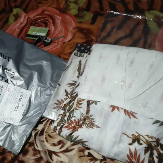 Baju Batik Couple Gamis Batik Keluarga Sogan Modern Bi3 Motif Bambu Terbaru