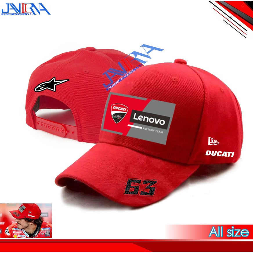 Topi Baseball Topi Dewasa Ducati Lenovo Ducati Team Bagnaia63