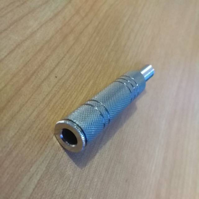 Jack Converter - Female akai stereo Silver