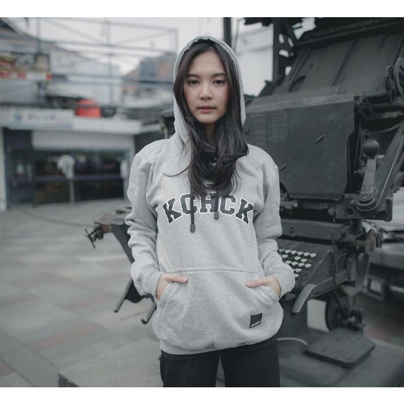 Kickchick Hoodie College Grey black list