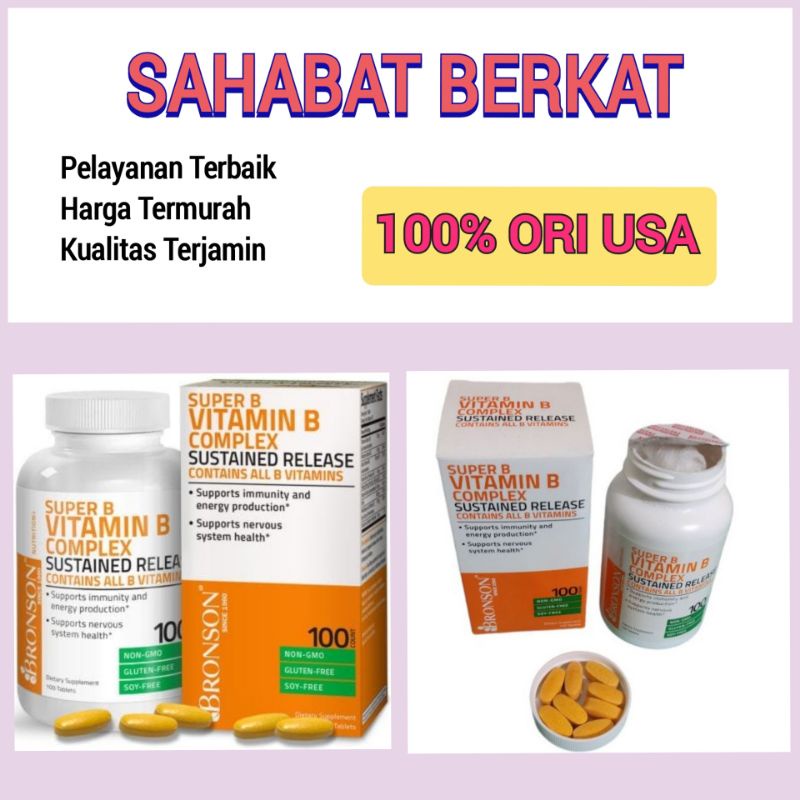 Bronson super B vitamin B complex 100 tablet sustained released