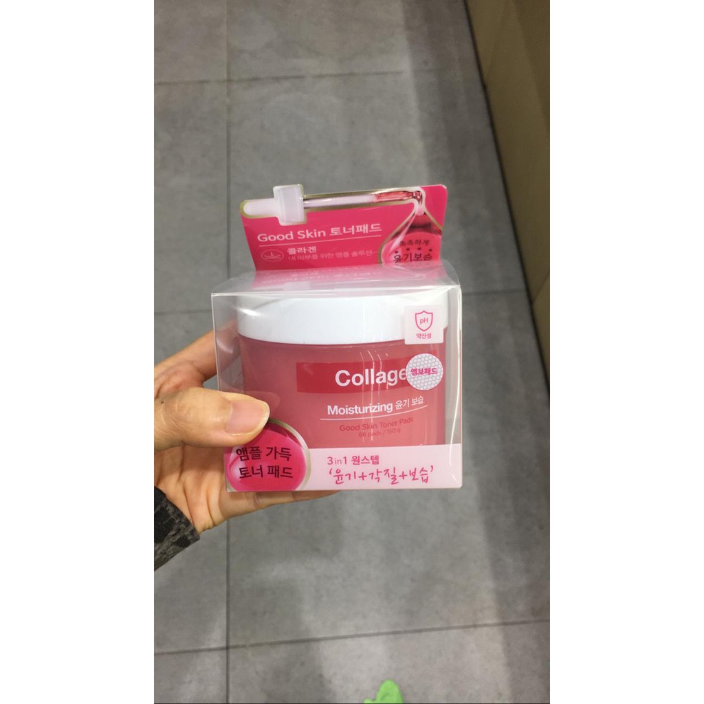 NATURE REPUBLIC GOOD SKIN COLLAGEN AMPOULE TONER PAD