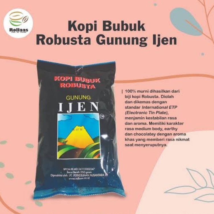 

Kopi Robusta Gunung Ijen Premium Original 250 gram