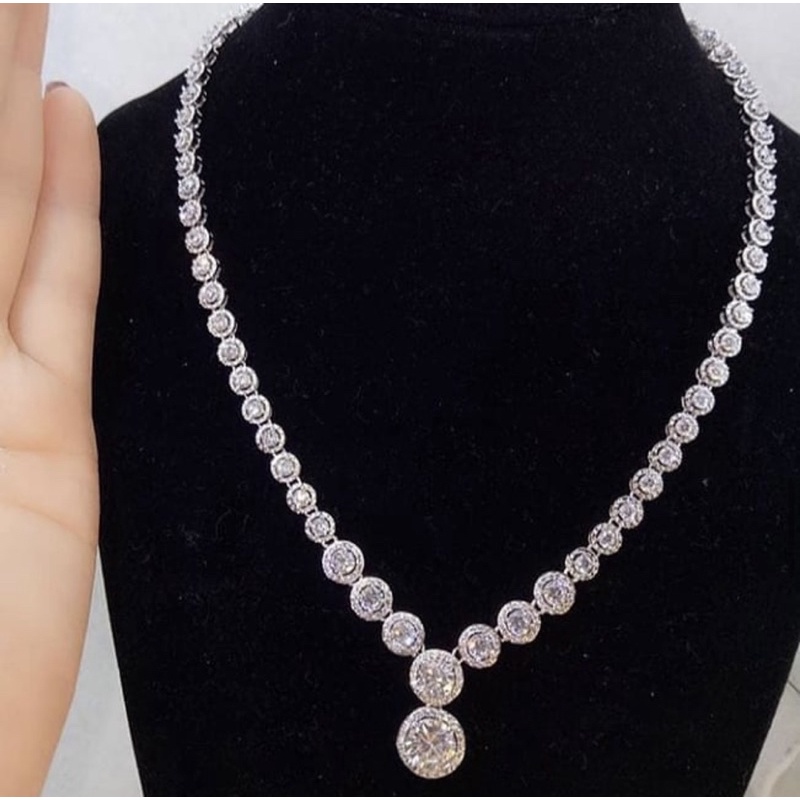 Kalung Set Wedding beserta Anting | kalung pesta