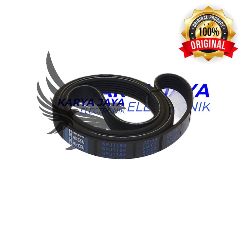 V belt karet dryer vanbelt Electrolux 6PJ 1184