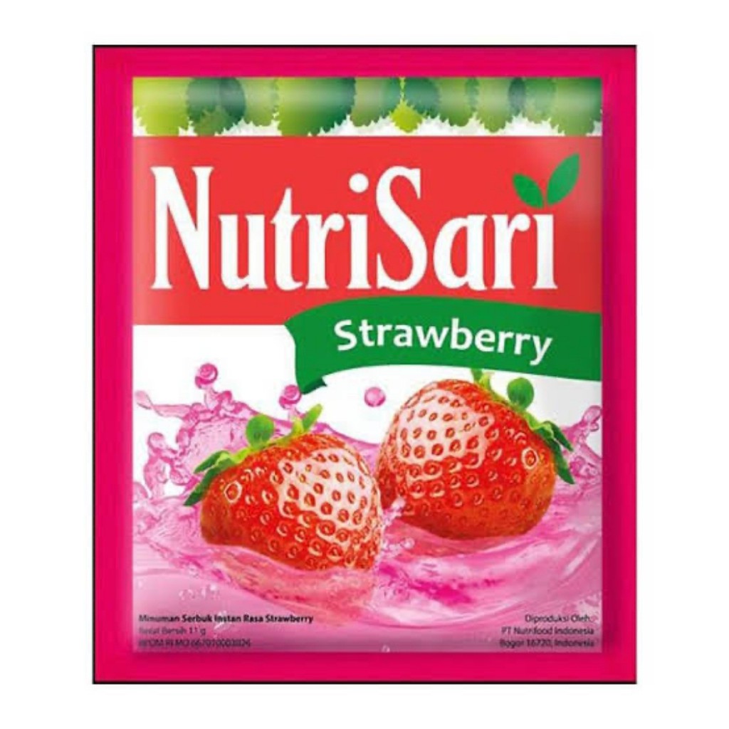 

Nutrisari Rasa Strawberry (1renceng isi 10 sachet)