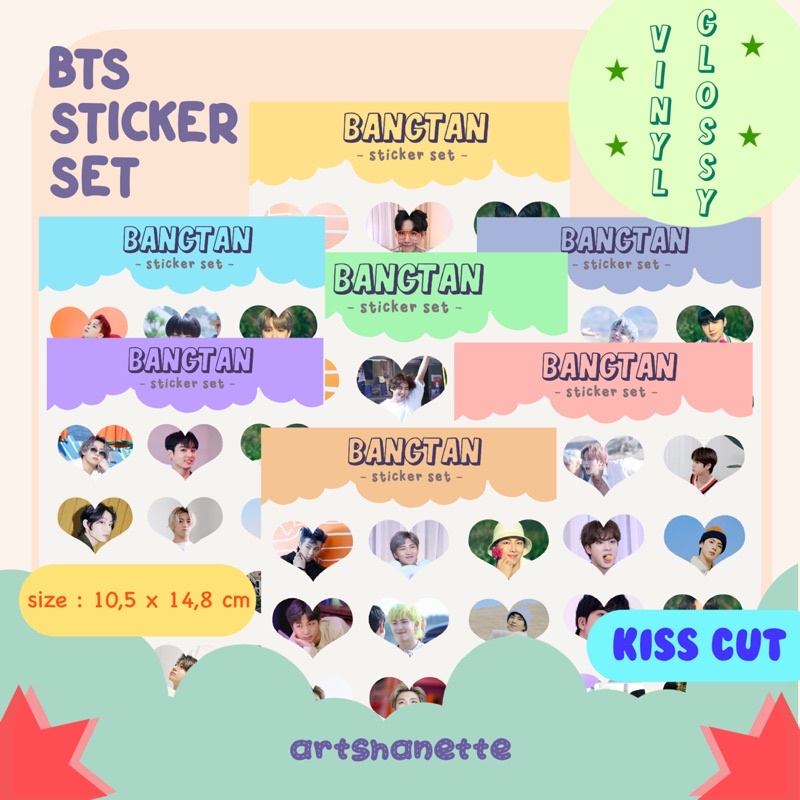 BTS MEMBER STICKER SET