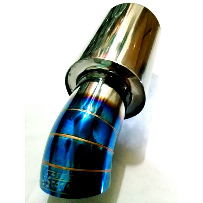 KNALPOT MOBIL JS RACING FULL STAINLESS BIRU APV INNOVA MAZDA APV TOYOTA COROLLA CEVROLET AVANZA DLL