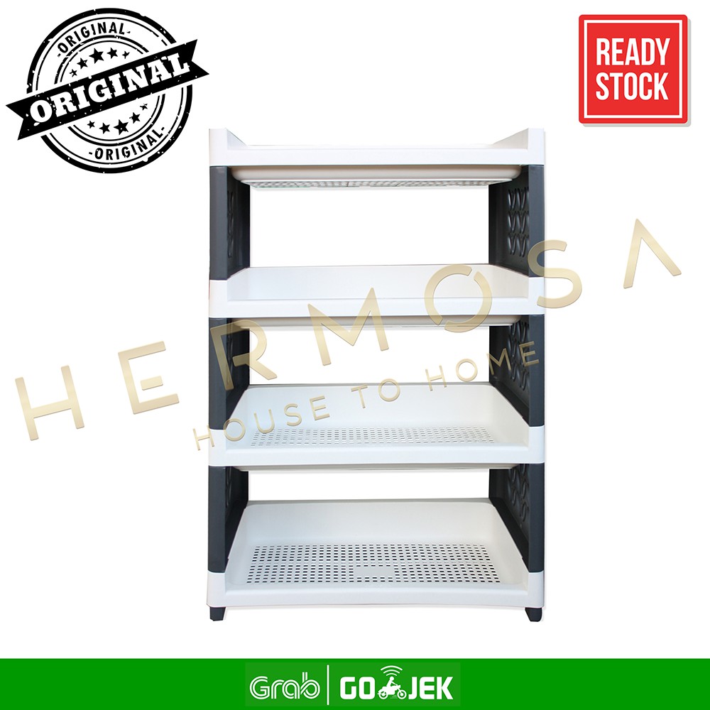 Rovega Supra Rak Susun 4 Tingkat  / Rak Susun Plastik SMW 400