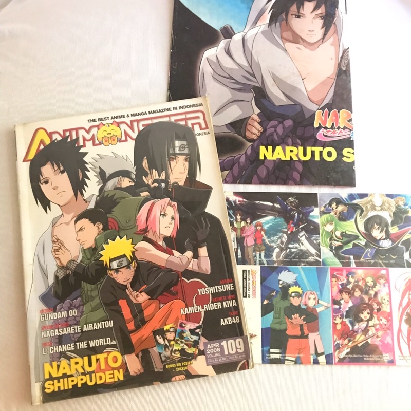 Majalah Animonster Vol. 109 Edisi Naruto Bonus Poster dan Sticker