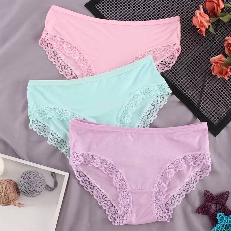 CD Celana Dalam Wanita Perempuan Dewasa Polos Renda XL Underwear Kancut Pakaian Dalam Wanita Renda