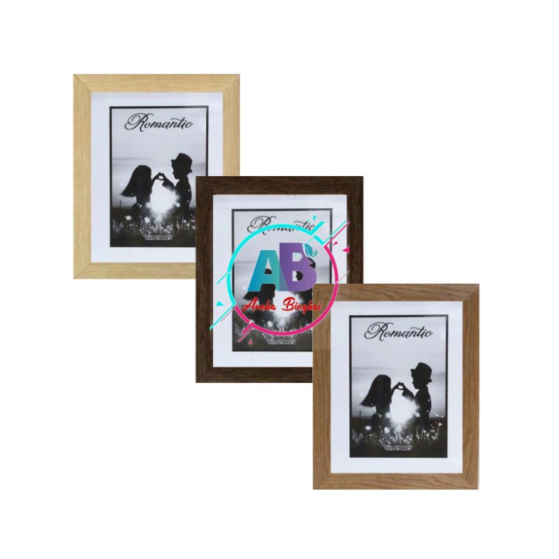 Bingkai Foto 10R / 8R Frame Foto 10R Motif Serat Kayu (Pas Untuk Foto Ukuran 20x25 cm)
