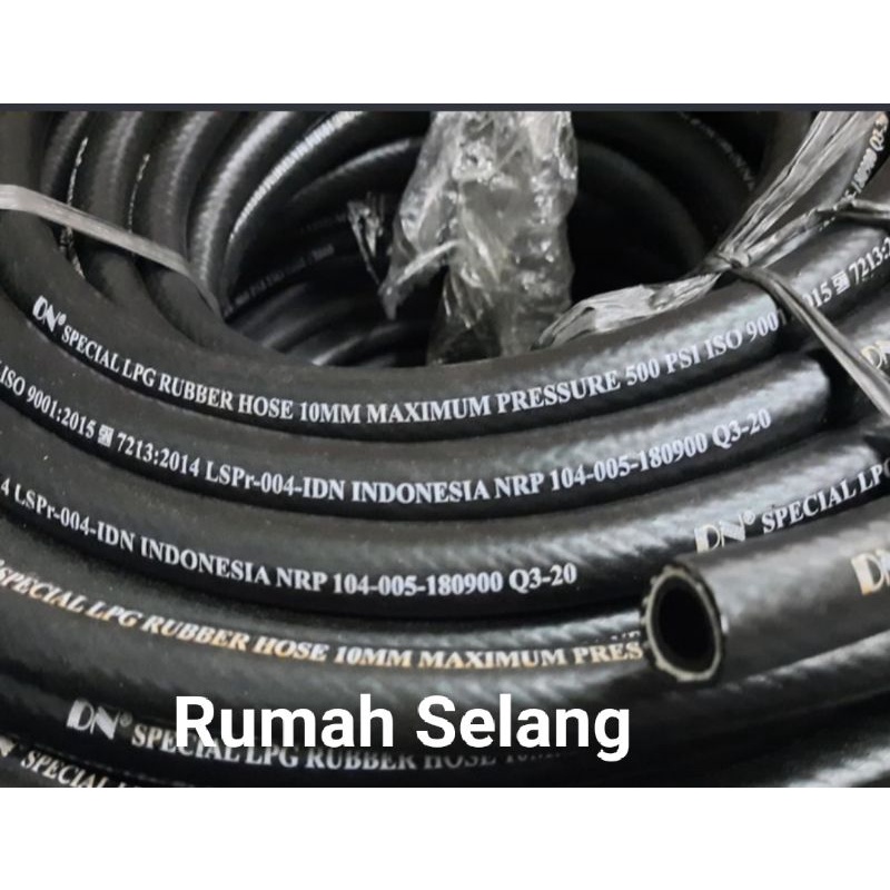 Selang Gas / Selang LPG DN 10 mm 500 PSI Bagus Kualitas Premium 3 Lapis / Selang Gas 3 Lapis Anti Ti