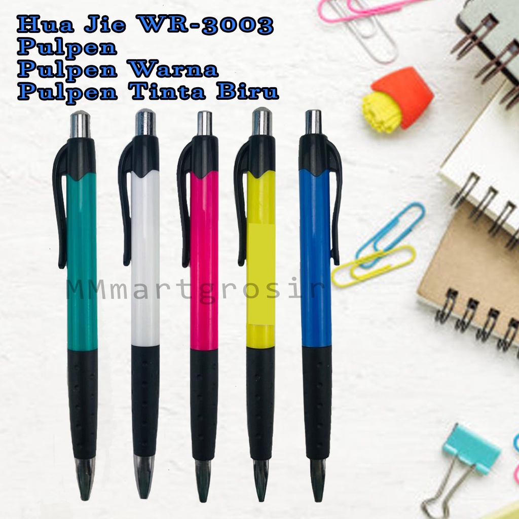 Hua Jie WR-3003 / Pulpen / Pulpen Warna / Pulpen Tinta Biru