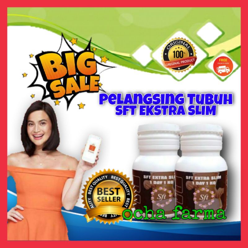 SFT EXTRA SLIM ASLI OBAT Herbal PELANGSING BADAN 1Day 1kg EXTRA SLIM ORIGINAL