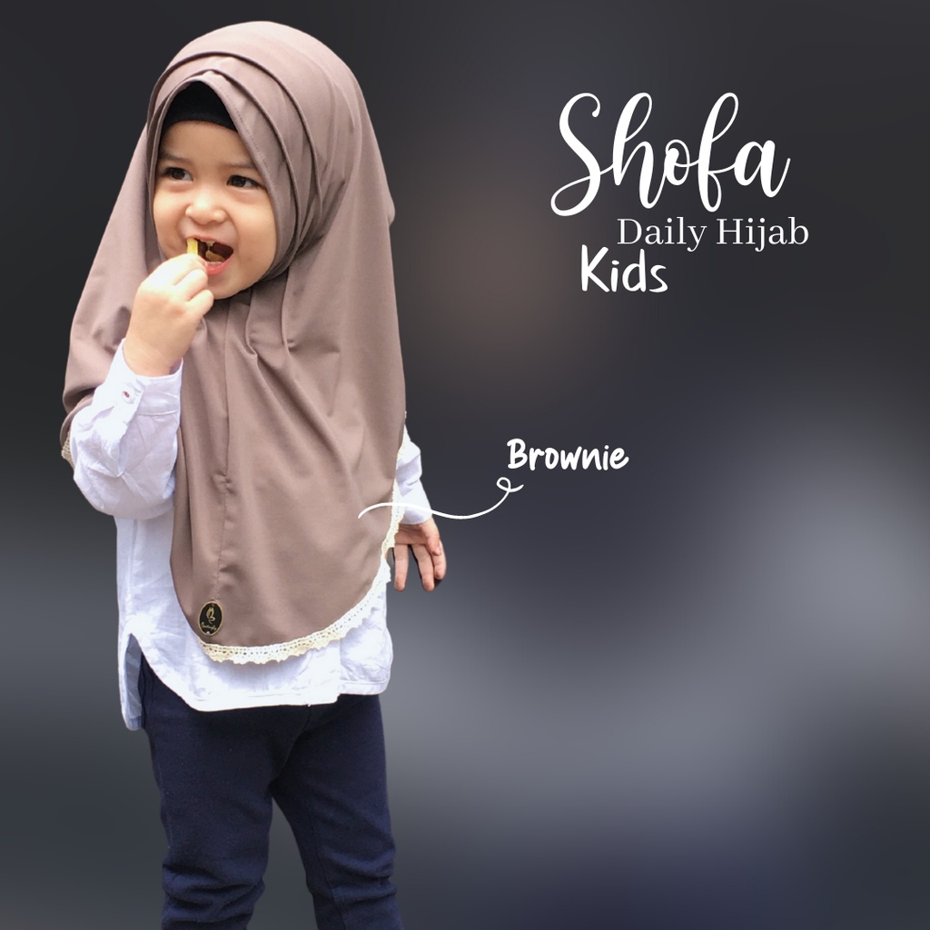 Hijab Anak Dailly Hijab Shofa Usia 1 - 3 Tahun