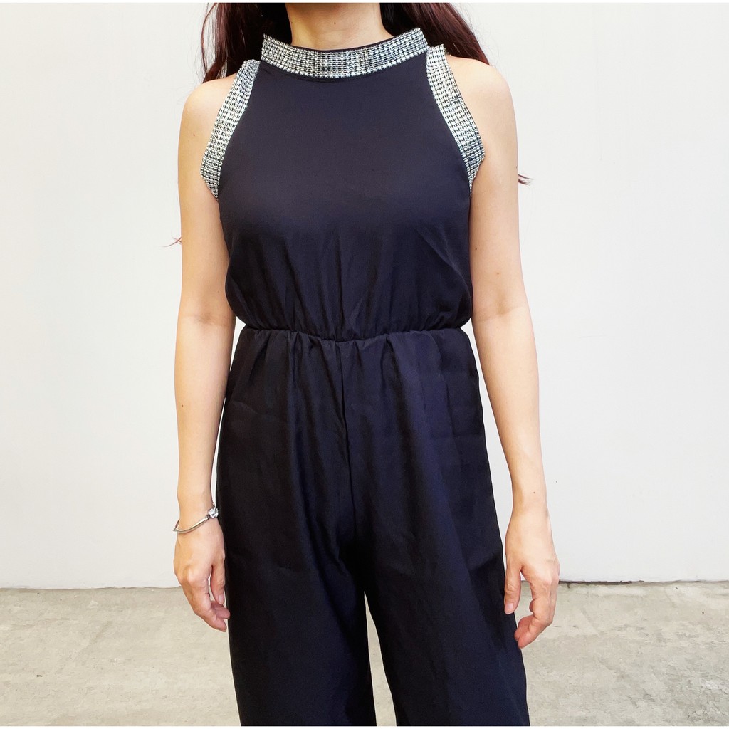 SL146 - Jumpsuit Wanita Sleeveless Jumpsuit Casual