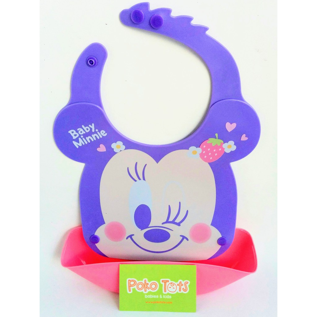 Rubber Slabber with Pocket Celemek Makan Bib Karet Kantong Anak Slaber