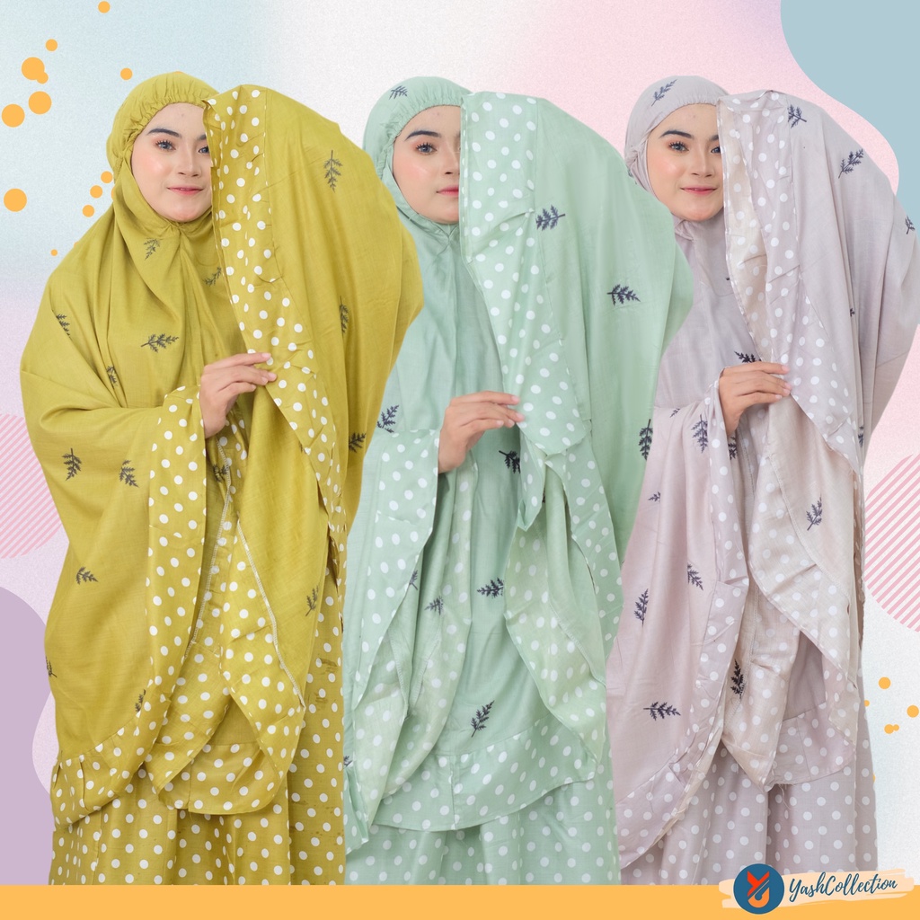 YashCollection Mukena Dewasa Bali Mukena Cemara LAMIA Jumbo-6