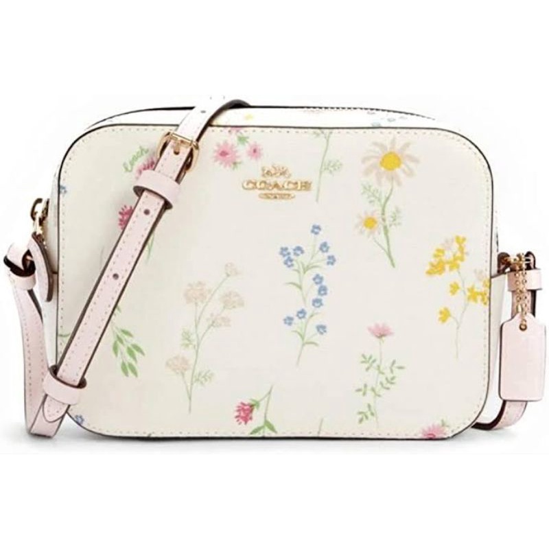 [PRELOVED] COACH - MINI CAMERA BAG WITH SPACED WINDFLOWER PRINT (ORIGINAL)