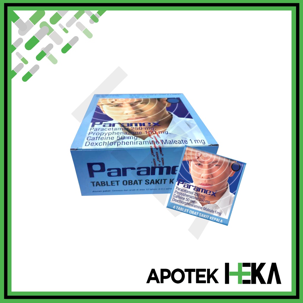 Paramex Tablet Obat Sakit Kepala Paracetamol Box isi 50x4 (SEMARANG)