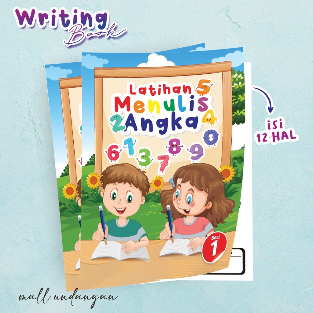

BUKU EDUKASI ANAK TK PAUD LATIHAN MENULIS ANGKA - WRITING BOOK SERI 1
