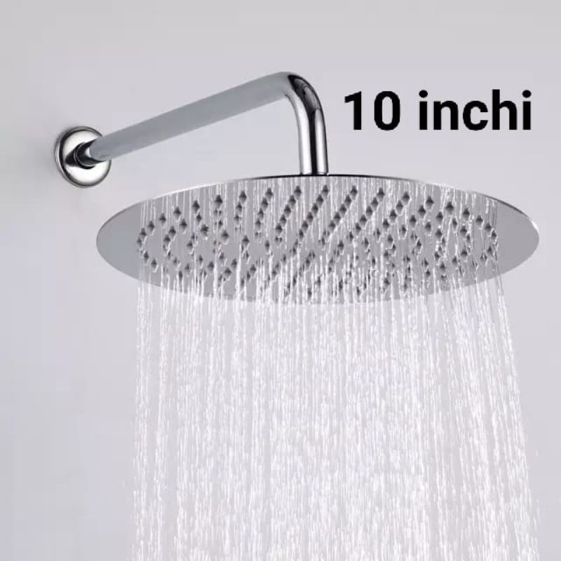 Wall shower stenlies/shower tanam tembok/Head shower