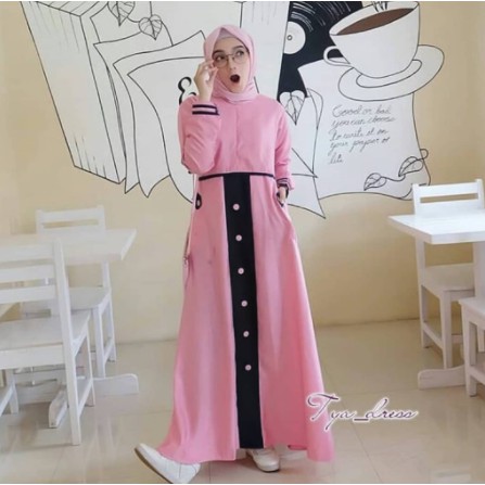 Dress remaja pakaian wanita outfit cewek by MAHARANI 2021 gamis Lebaran Murah