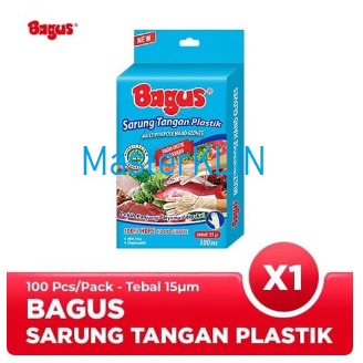 Sarung Tangan Plastik / Bagus Sarung Tangan PLastik 15 Micron 100 Pcs