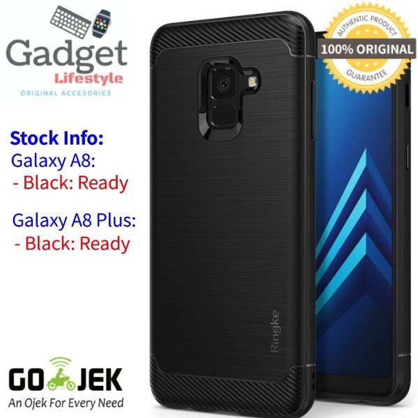Case Samsung Galaxy A8 & A8 Plus 2018 - Original Ringke Rearth Onyx - Black