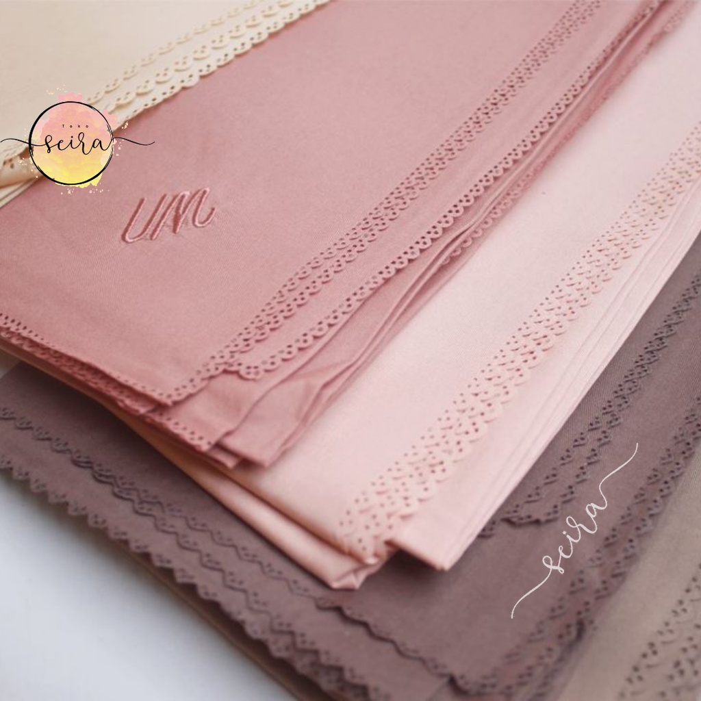 [BISA COD] Umama Voal Miracle Syari / Syar'i Plain Jilbab Laser Cut Part 2