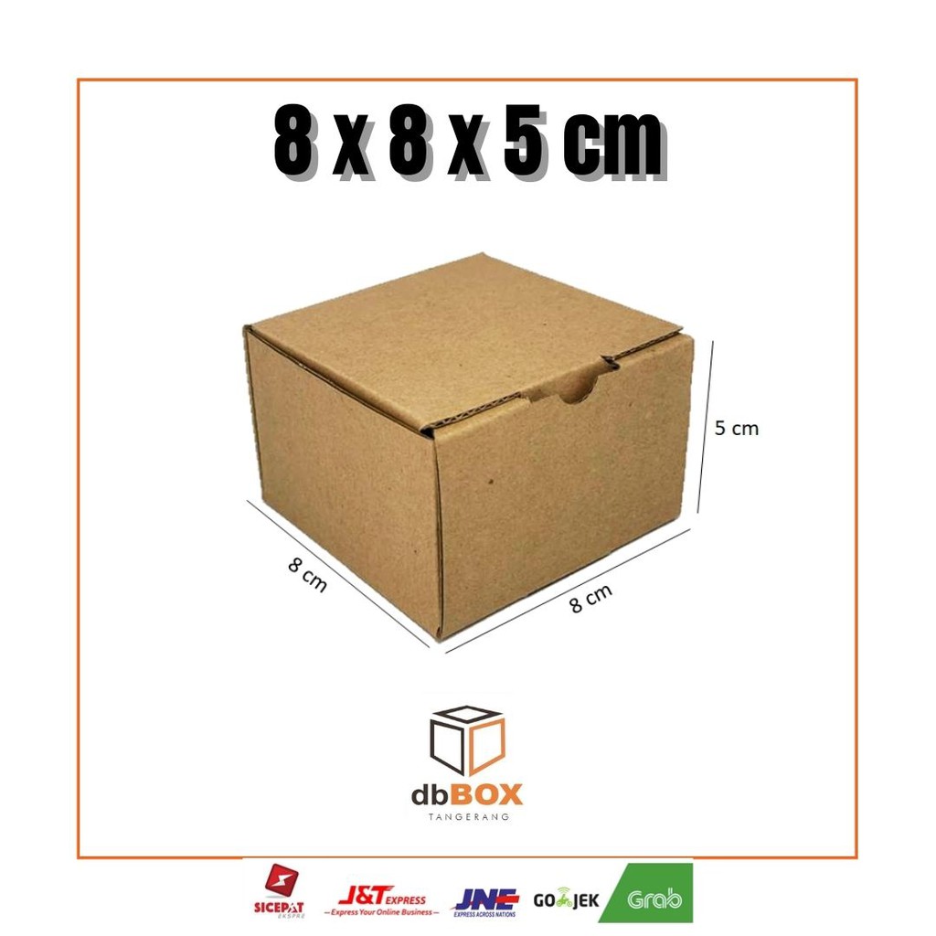 

Kardus 8x8x5 cm | Box Die Cut dan Easy Usage | Box Kue Tart | Box Snack | Box Aksesoris | Box Pizza