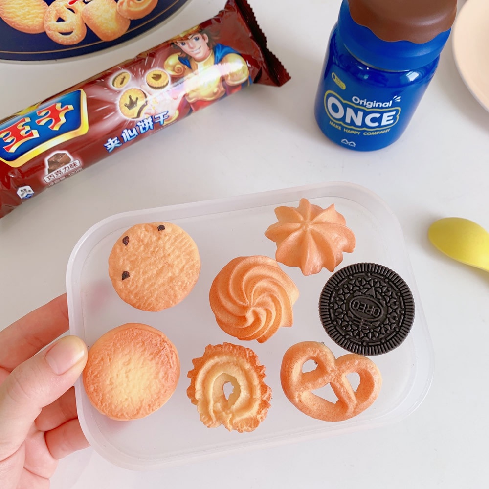 【COD Tangding】Cookie Biscuits Hairpin Korean Version of the Original Design Simulation Food Funny Bangs Clip Hair Accessories