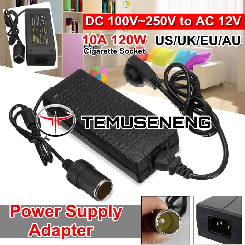 Power Supply Mobil Adaptor 10A 120Watt Car Charger Konverter Kompresor Mini Kulkas Mini Vaccum Mobil