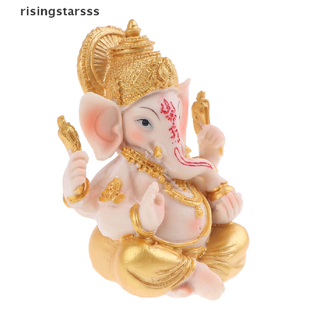 Ornamen Patung Gajah God Hindu Bahan Resin Untuk Desktop