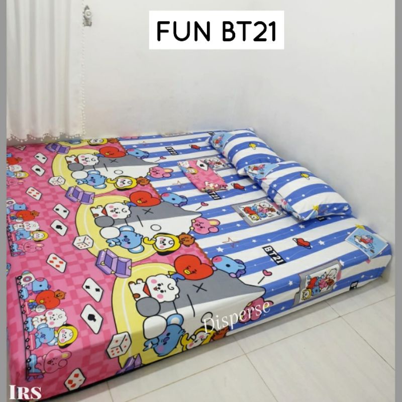Sprei homemade  soft pink BT21 / Fun BT21