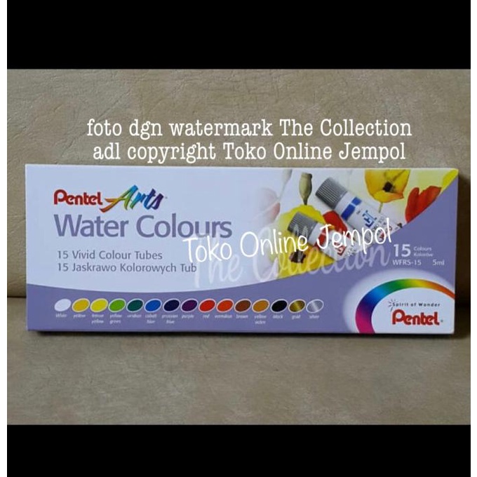 

ATK0319PT 15 warna Cat Air PENTEL WFRS 15 Watercolour Art color READY STOK
