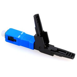 10pcs Fast Connector SC UPC Biru Konektor optic Kabel FTTH singe mode fiber optik model capit buaya