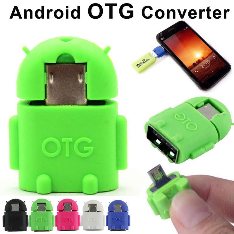 OTG Robot Mini USB 2.0 OTG Cable Micro USB to USB Adapter Micro USB Male to USB Female for Android