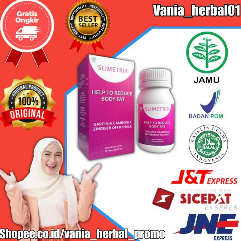 PROMO SPESIAL SLIMETRIX OBAT PELANGSING BADAN HERBAL ASLI 100% ORIGINAL OBAT DIET PENURUN BERAT BADA