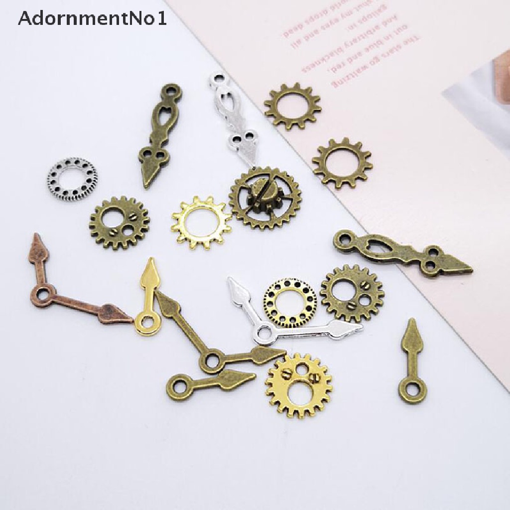 (AdornmentNo1) 100pcs / Lot Liontin Bentuk Roda Gigi Gaya Punk Untuk Aksesoris Perhiasan DIY