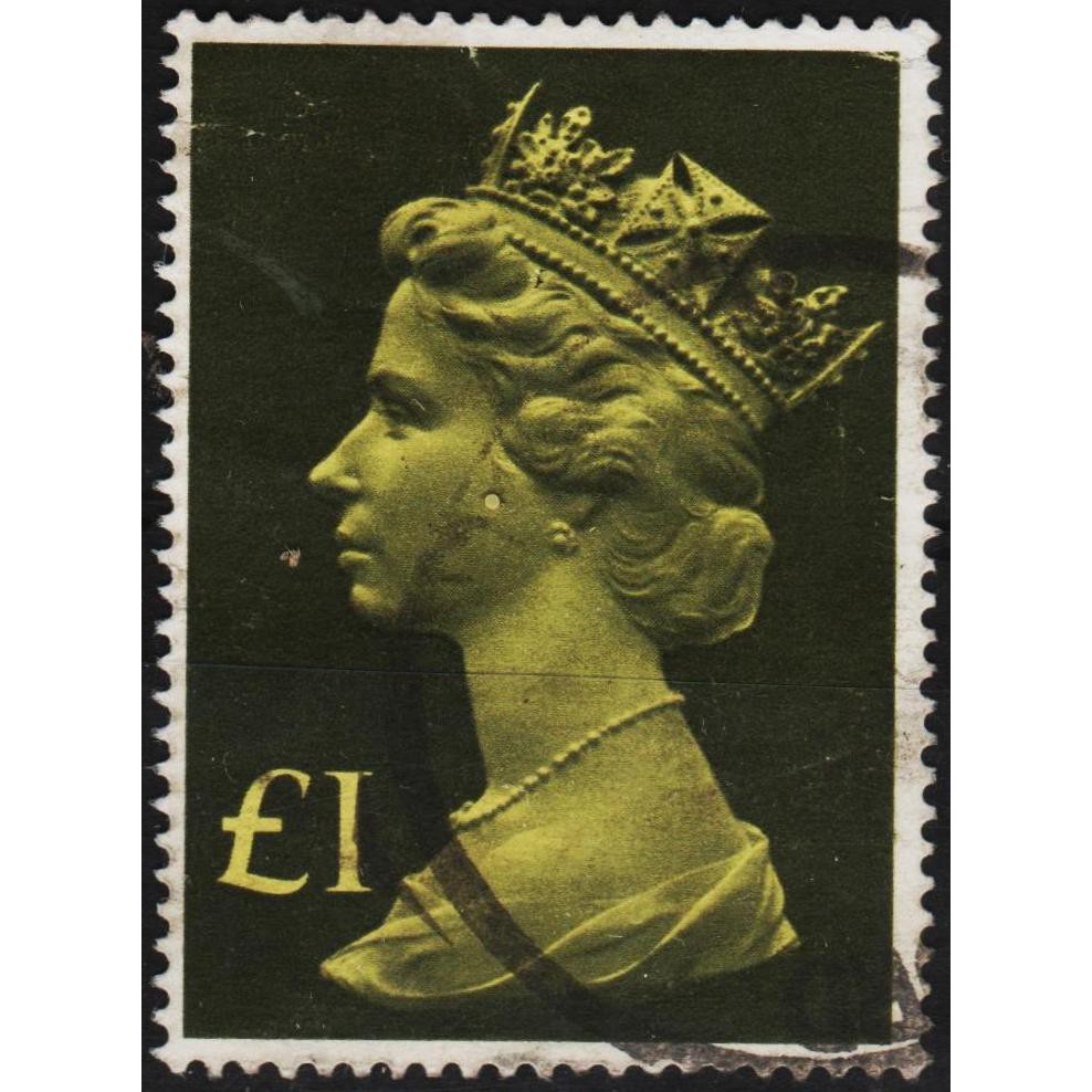 

Perangko Filateli A4-56 Great Britain VFU 1v 02.02.1977 Queen Elizabeth II - Enlarged Issue