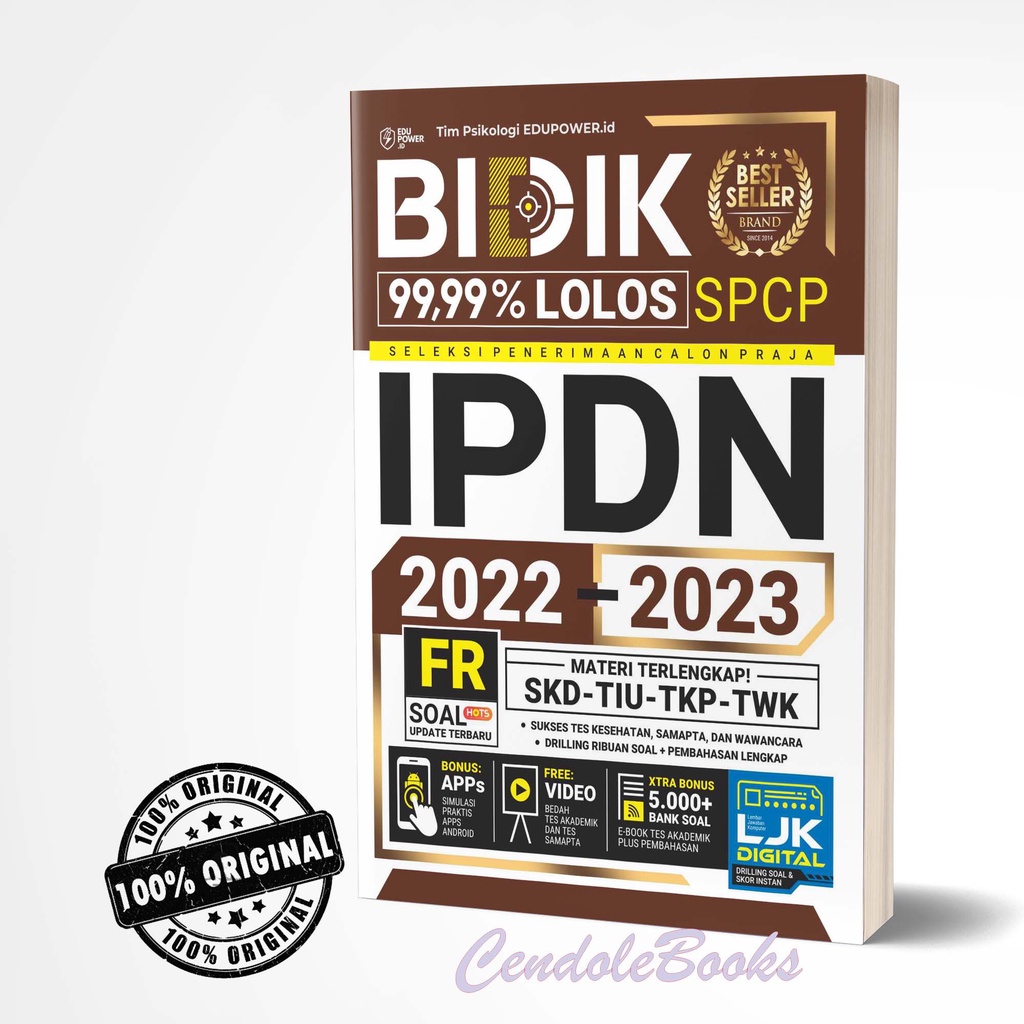Buku SPCP IPDN : BIDIK 99,99% LOLOS SPCP IPDN 2022 - 2023
